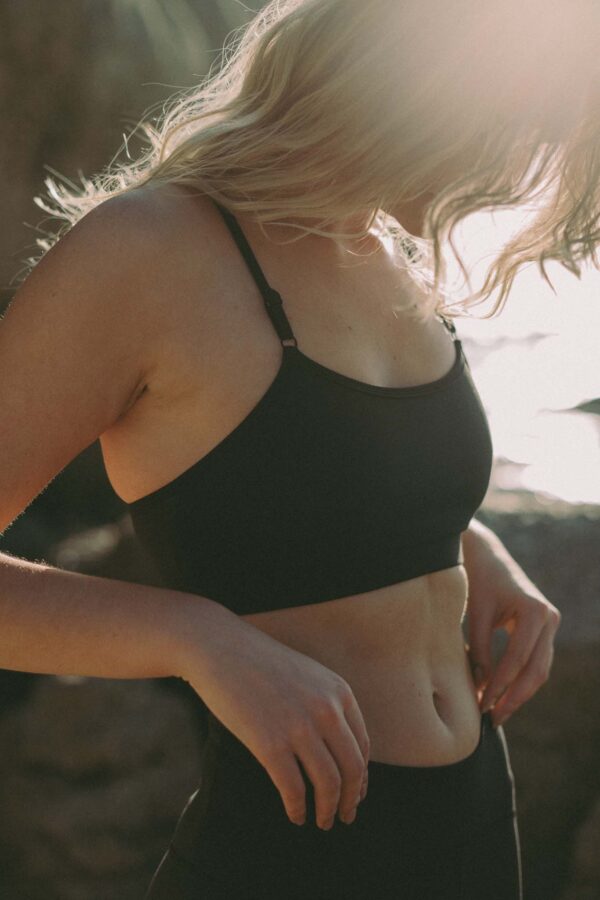 savasana yogi top - Black